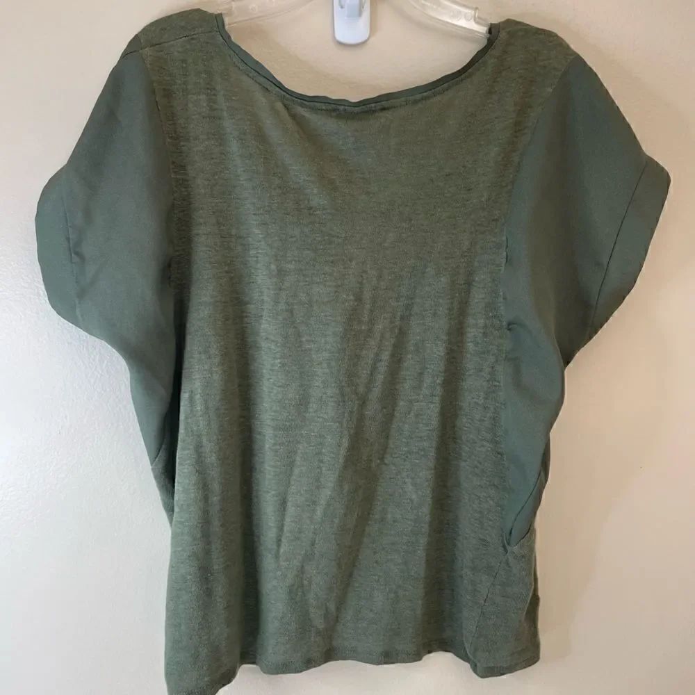 Linen| The Limited| Large| Olive Army Green| lightweight| basic - Picture 4 of 10